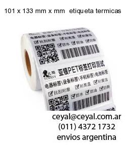 101 x 133 mm x mm  etiqueta termicas