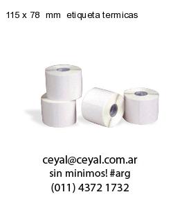 115 x 78  mm  etiqueta termicas