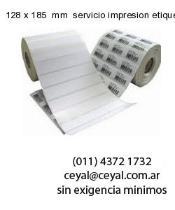 128 x 185  mm  servicio impresion etiquetas numeradas