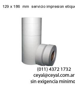 129 x 186  mm  servicio impresion etiquetas numeradas