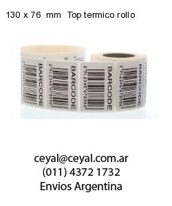 130 x 76  mm  Top termico rollo