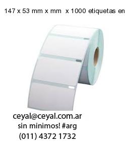 147 x 53 mm x mm  x 1000 etiquetas en rollo