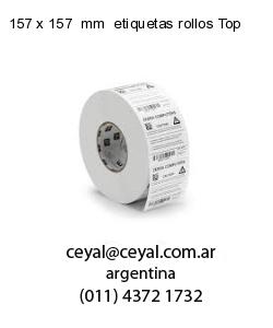 157 x 157  mm  etiquetas rollos Top