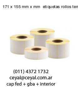 171 x 155 mm x mm  etiquetas rollos termicos