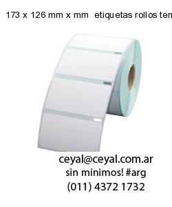 173 x 126 mm x mm  etiquetas rollos termicos