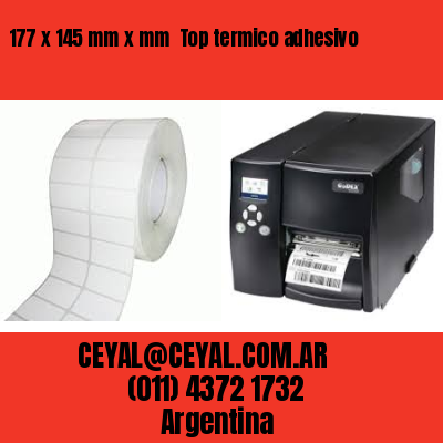 177 x 145 mm x mm  Top termico adhesivo