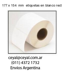 177 x 154  mm  etiquetas en blanco rectangulares