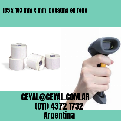 185 x 193 mm x mm  pegatina en rollo