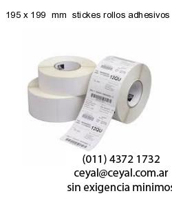 195 x 199  mm  stickes rollos adhesivos