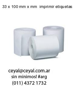 33 x 100 mm x mm  imprimir etiquetas