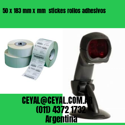 50 x 183 mm x mm  stickes rollos adhesivos