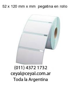 52 x 120 mm x mm  pegatina en rollo