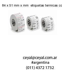 84 x 51 mm x mm  etiquetas termicas congelado