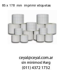 85 x 178  mm  imprimir etiquetas