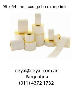 98 x 64  mm  codigo barra imprimir
