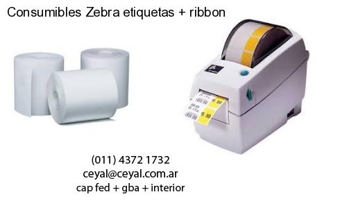 Consumibles Zebra etiquetas   ribbon