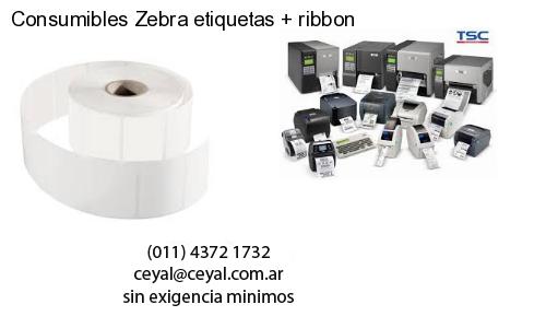 Consumibles Zebra etiquetas   ribbon