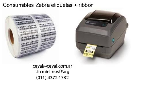 Consumibles Zebra etiquetas ribbon