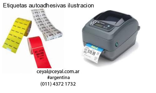 Etiquetas autoadhesivas ilustracion