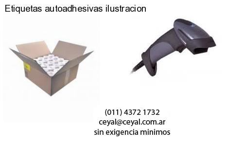 Etiquetas autoadhesivas ilustracion