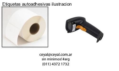 Etiquetas autoadhesivas ilustracion