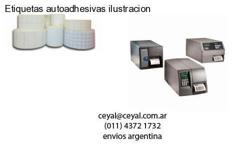 Etiquetas autoadhesivas ilustracion