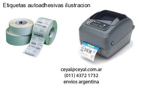 Etiquetas autoadhesivas ilustracion