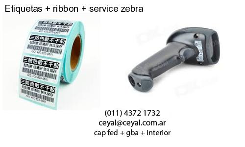 Etiquetas   ribbon   service zebra