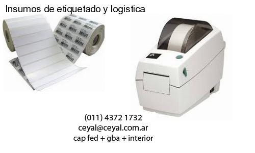 Insumos de etiquetado y logistica