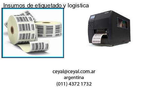 Insumos de etiquetado y logistica