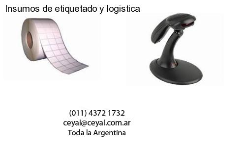 Insumos de etiquetado y logistica