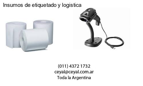 Insumos de etiquetado y logistica