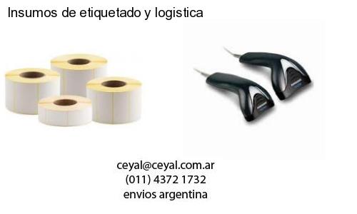 Insumos de etiquetado y logistica