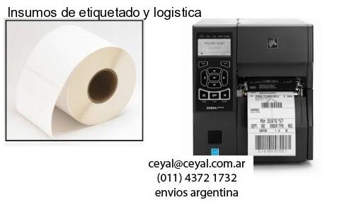 Insumos de etiquetado y logistica