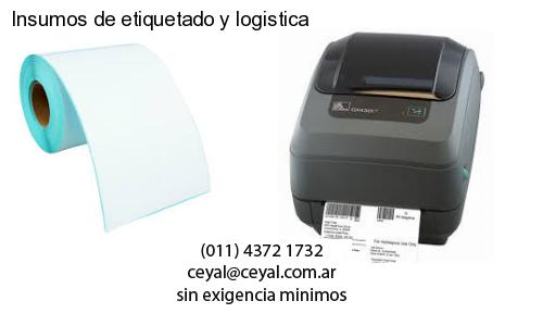 Insumos de etiquetado y logistica