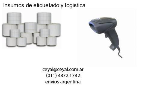 Insumos de etiquetado y logistica