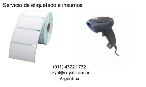 Servicio de etiquetado e insumos