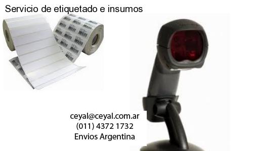 Servicio de etiquetado e insumos