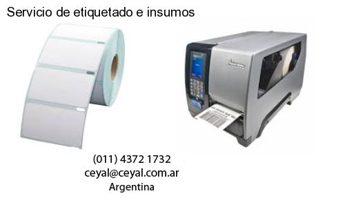 Servicio de etiquetado e insumos