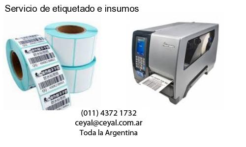 Servicio de etiquetado e insumos