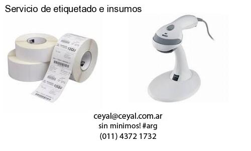 Servicio de etiquetado e insumos