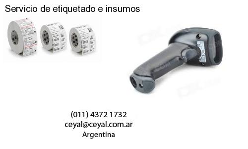 Servicio de etiquetado e insumos