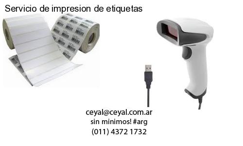 Servicio de impresion de etiquetas