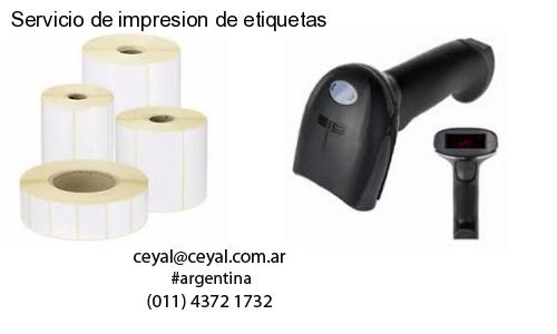 Servicio de impresion de etiquetas