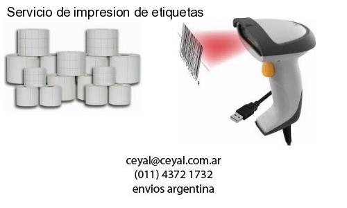 Servicio de impresion de etiquetas