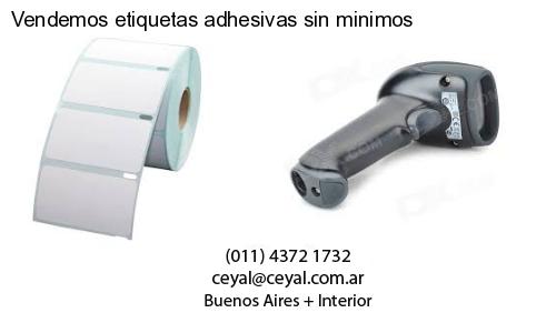 Vendemos etiquetas adhesivas sin minimos