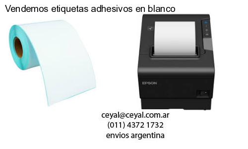 Vendemos etiquetas adhesivos en blanco