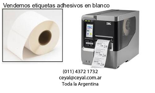 Vendemos etiquetas adhesivos en blanco