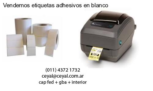 Vendemos etiquetas adhesivos en blanco