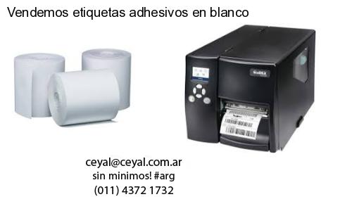 Vendemos etiquetas adhesivos en blanco